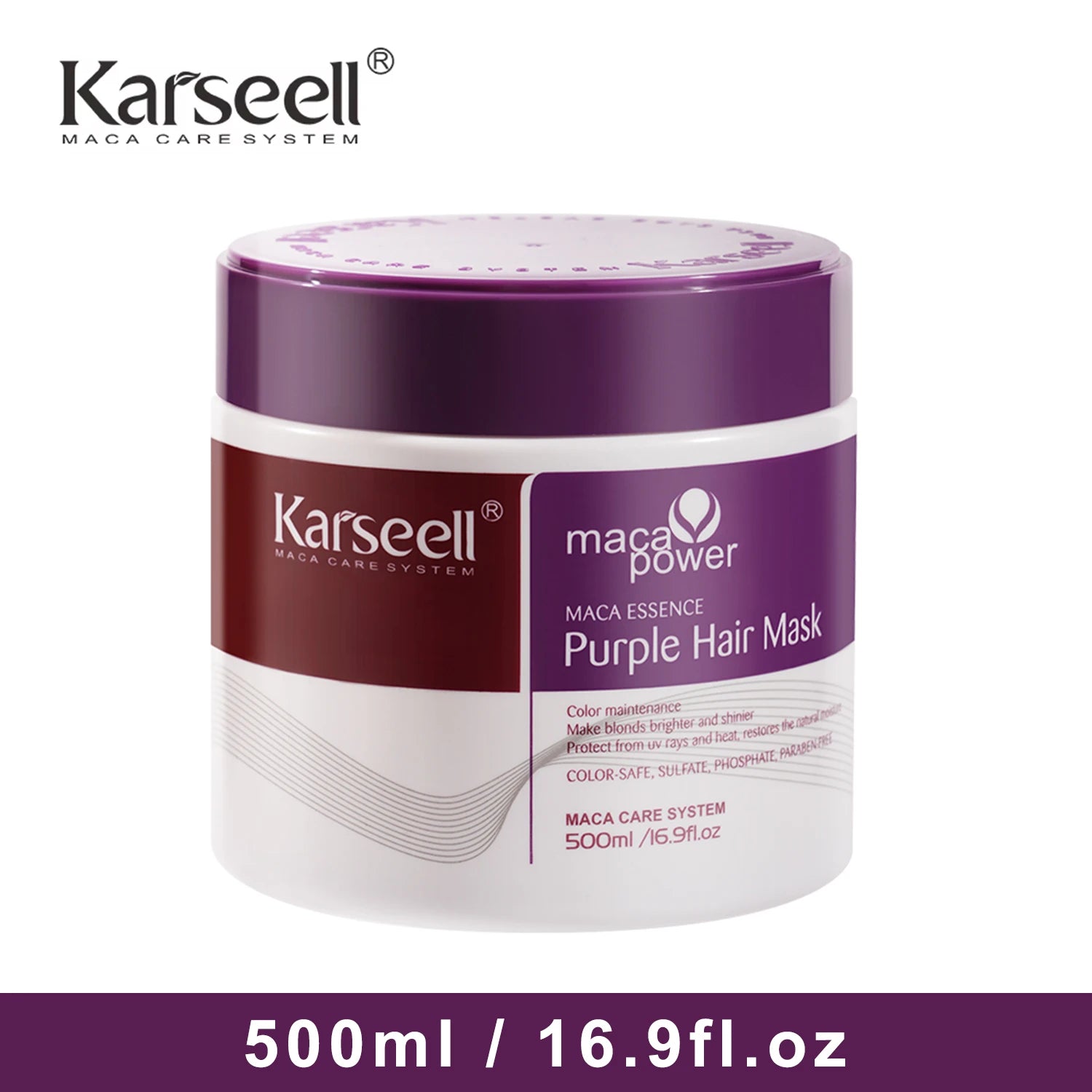 Mascarilla capilar morada Karseell